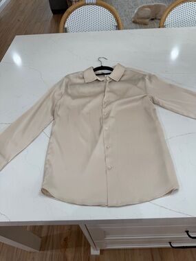 cupcakes & cashmere Cream Long-Sleeve Button-Up Shirt